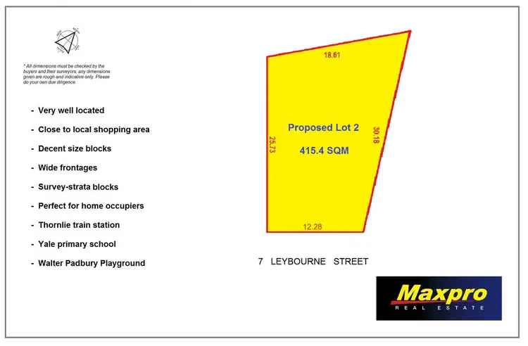 Main view of Homely land listing, LOT PL 1 & 2, 7 Leybourne Street, Thornlie WA 6108