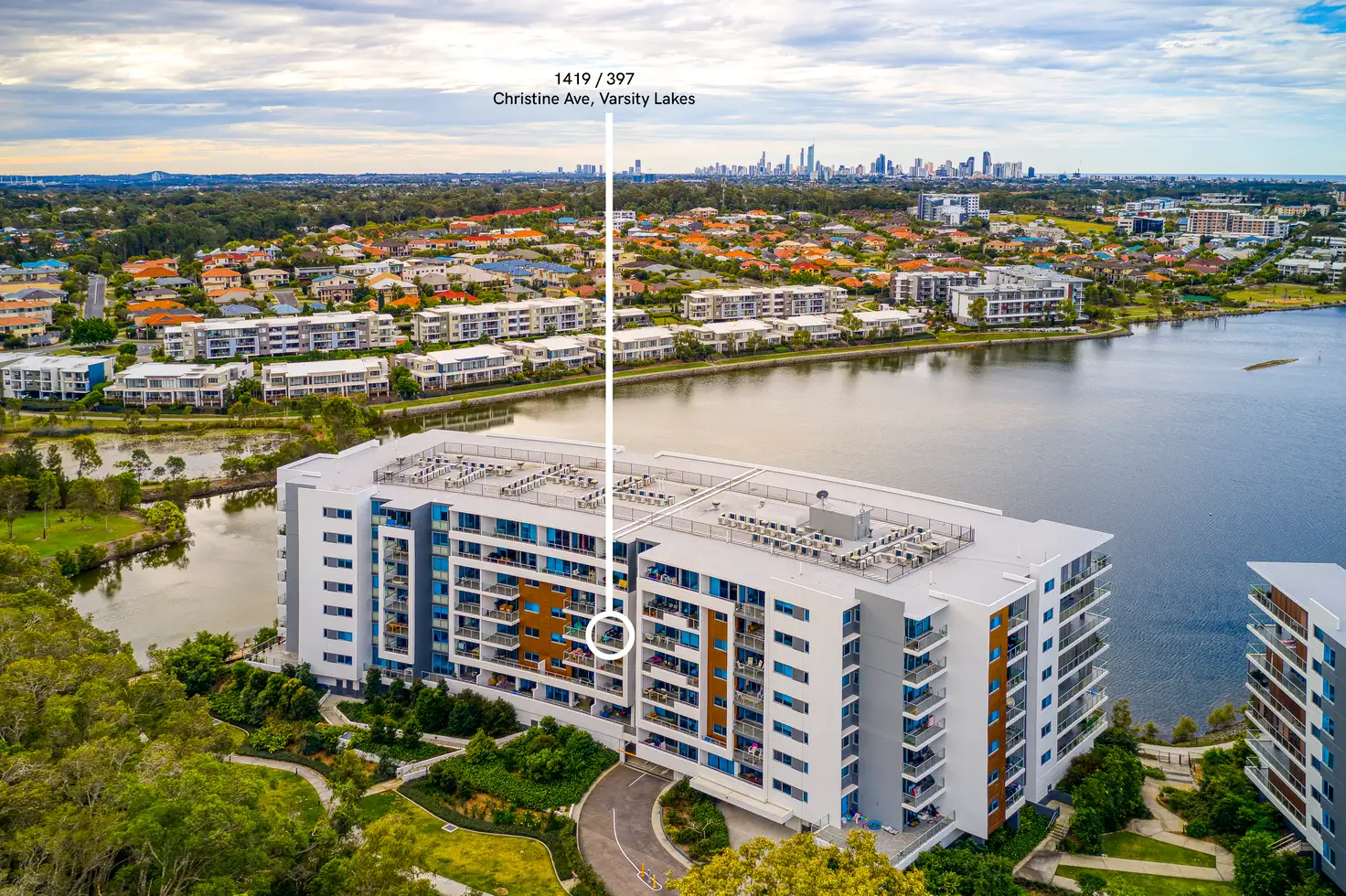 Main view of Homely unit listing, 1419/397 Christine Avenue, Varsity Lakes QLD 4227