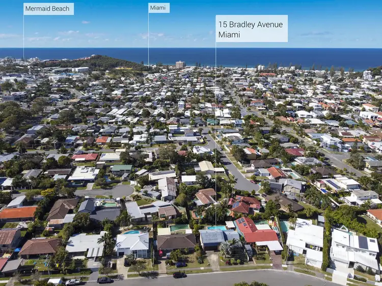Main view of Homely house listing, 15 Bradley Avenue, Miami QLD 4220