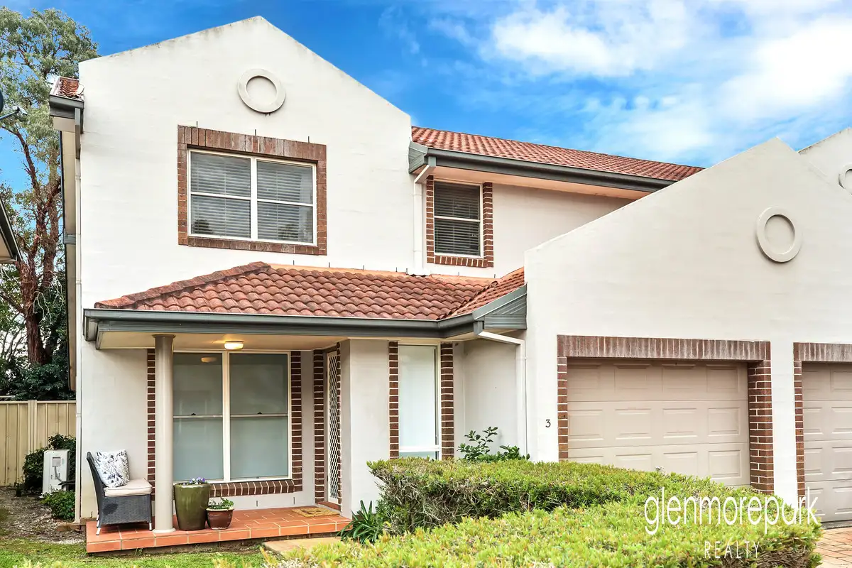 Main view of Homely townhouse listing, 3/380 Glenmore Parkway, Glenmore Park NSW 2745
