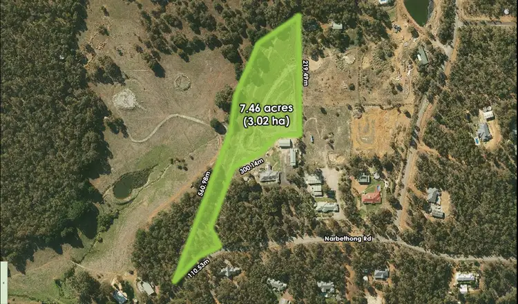 Main view of Homely land listing, LOT 43A Narbethong Road, Bedfordale WA 6112