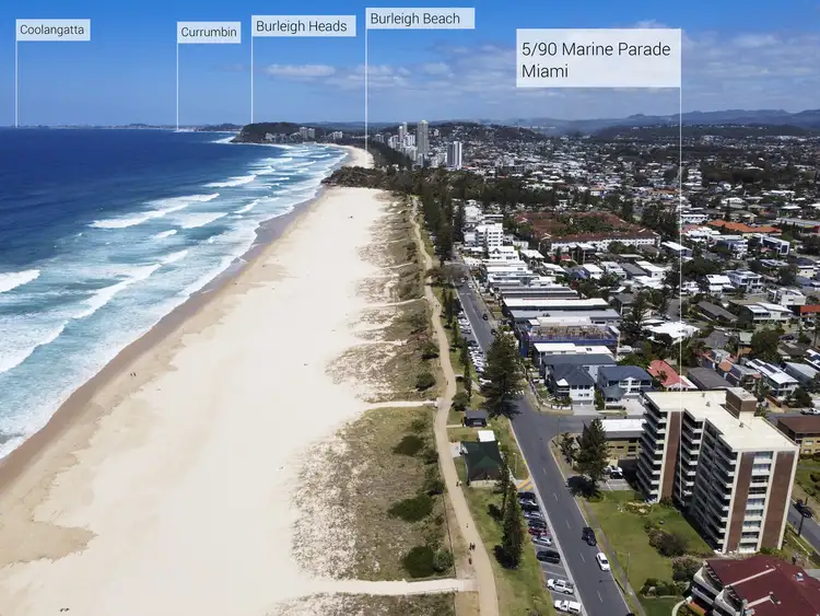 Second view of Homely apartment listing, 5/90 Marine Parade, Miami QLD 4220