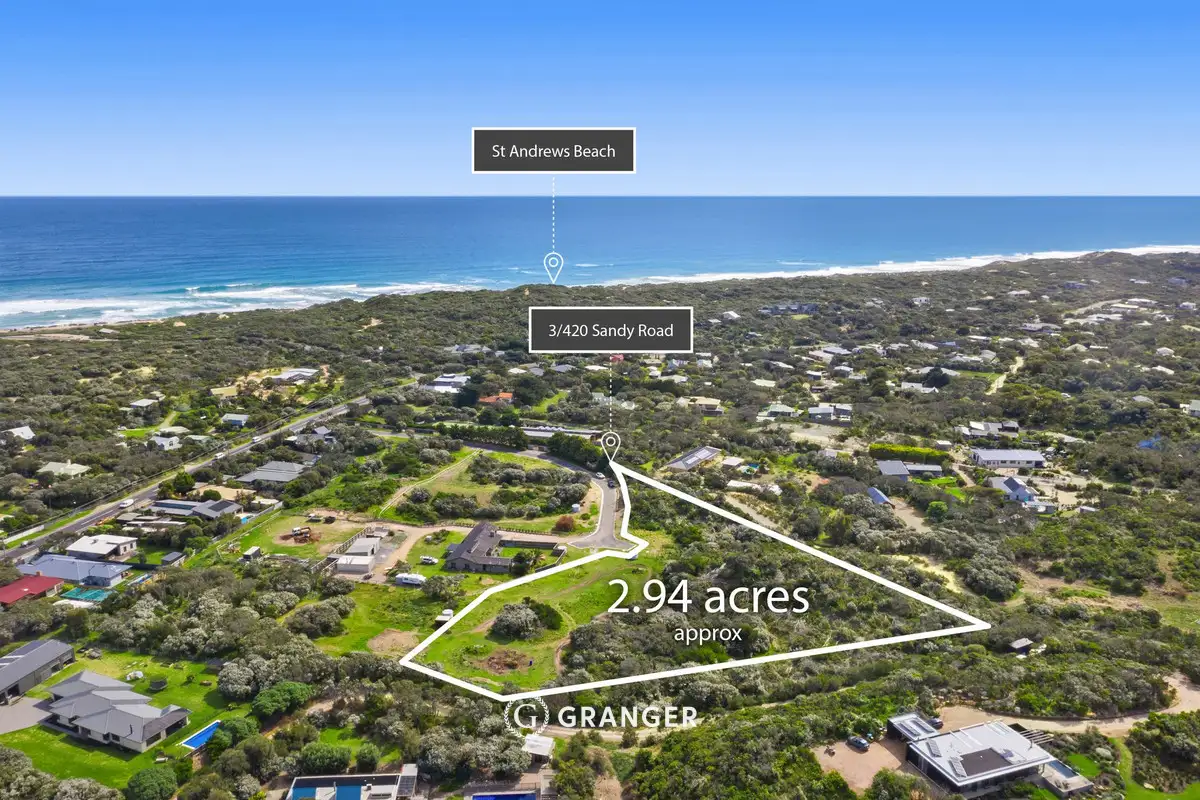 Main view of Homely land listing, 3/420 Sandy Road, St Andrews Beach VIC 3941