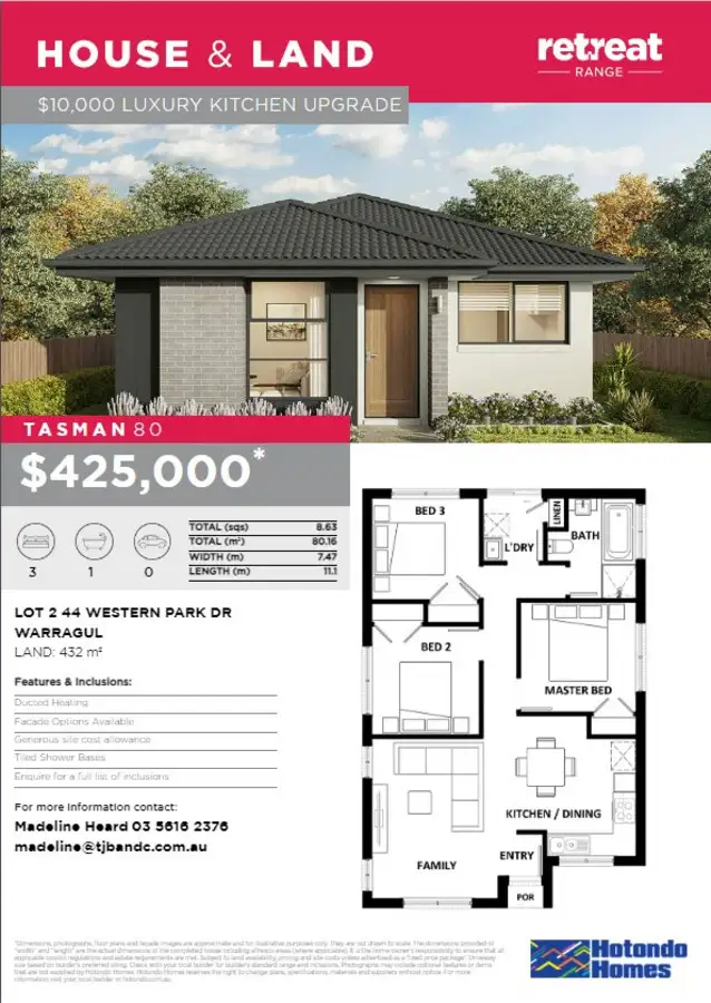 Main view of Homely land listing, LOT 2, 44 Western Park Drive, Warragul VIC 3820