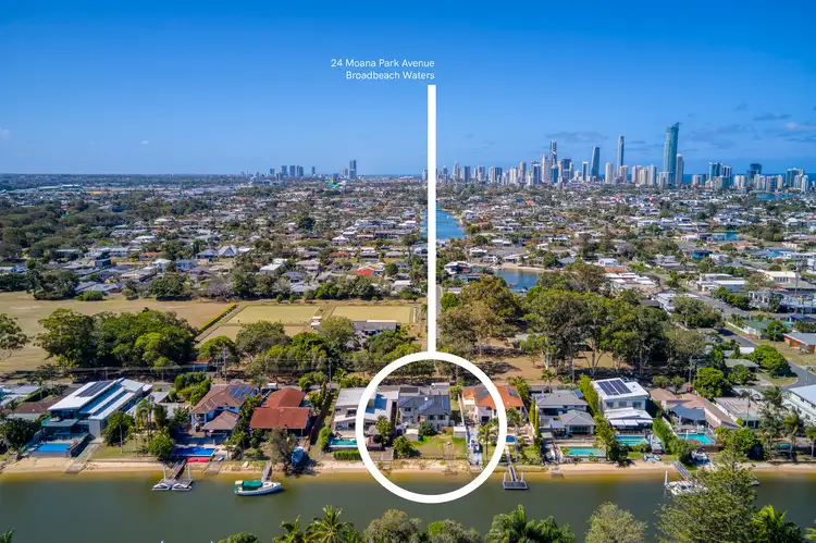 Main view of Homely house listing, 24 Moana Park Avenue, Broadbeach Waters QLD 4218