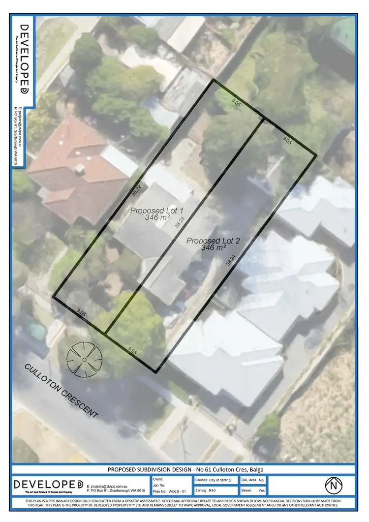 Second view of Homely land listing, LOT 1, 61 Culloton Crescent, Balga WA 6061