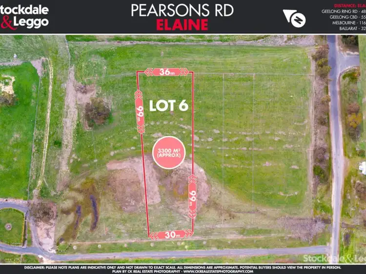 Main view of Homely land listing, Lot 6 Pearsons Road, Elaine VIC 3334