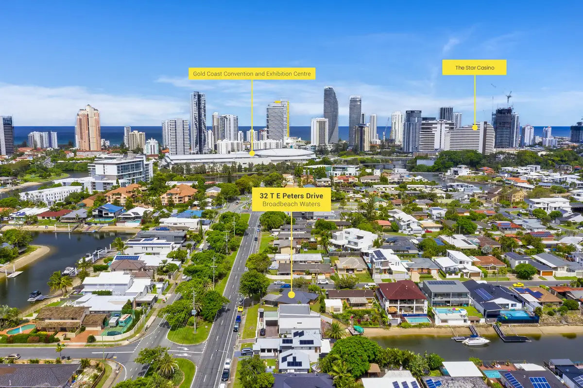 Main view of Homely house listing, 32 T E Peters Drive, Broadbeach Waters QLD 4218