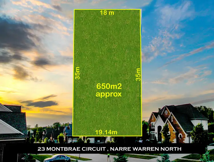 Main view of Homely land listing, 23 Montbrae Circuit, Narre Warren North VIC 3804