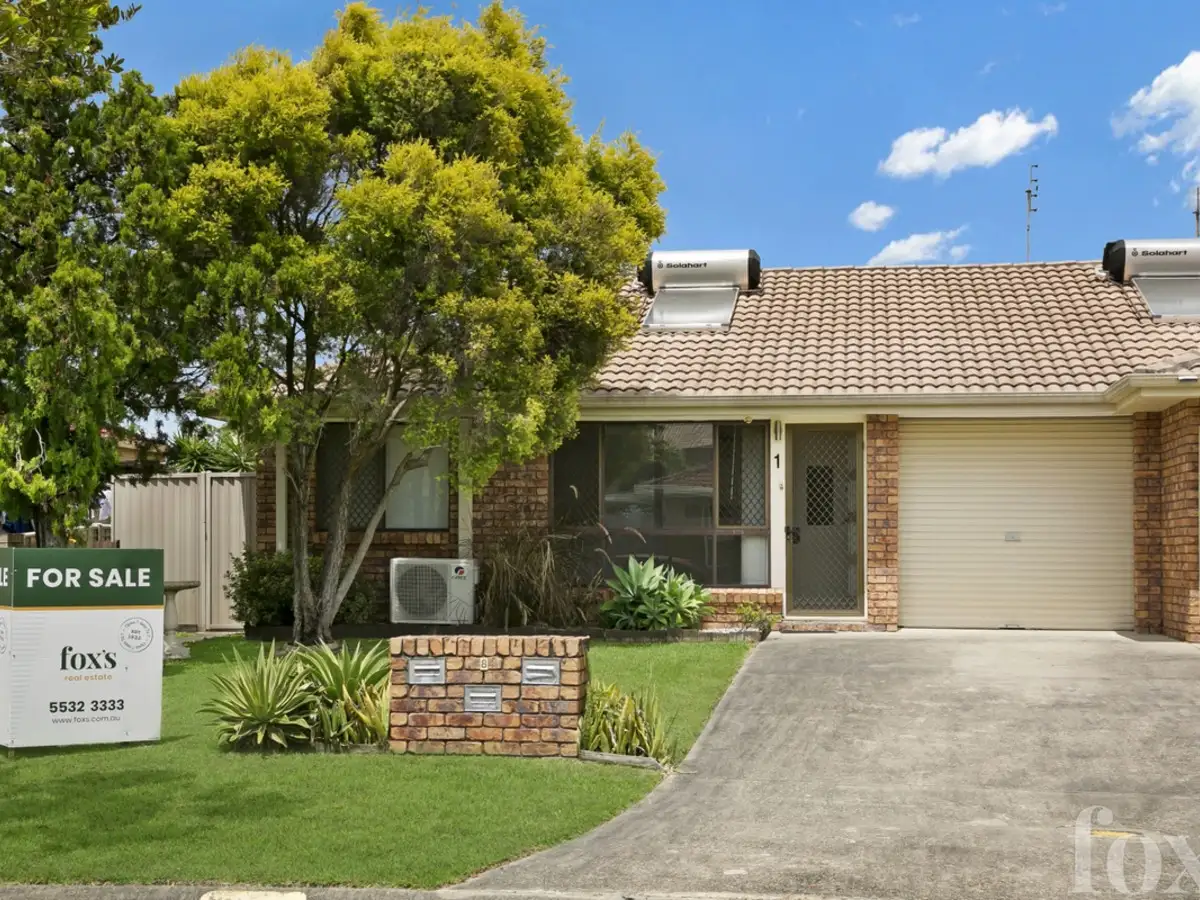 Main view of Homely semi-detached listing, 1/8 Burwood Court, Labrador QLD 4215