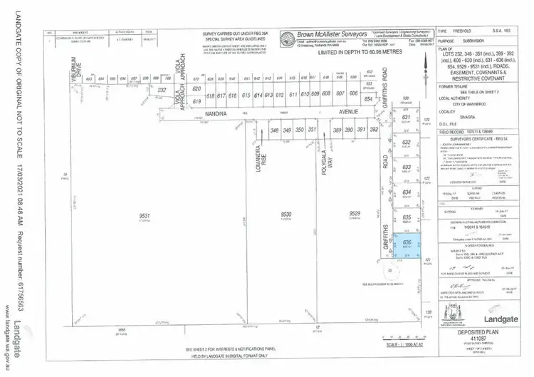 Second view of Homely land listing, LOT 636, 74 Griffiths Road, Sinagra WA 6065