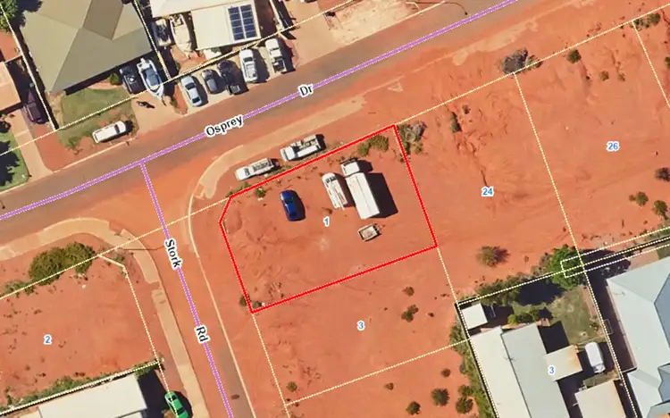 Main view of Homely land listing, 1 Stork Road, South Hedland WA 6722