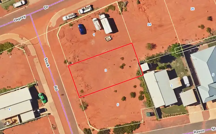 Main view of Homely land listing, 3 Stork Road, South Hedland WA 6722