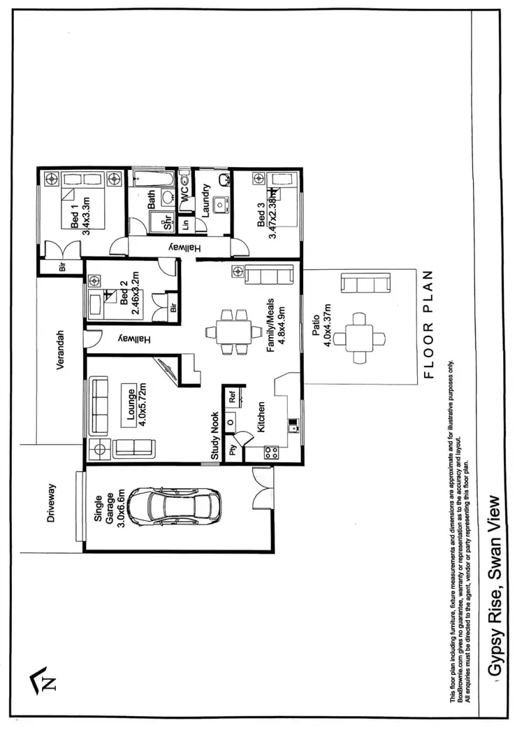 Fifth view of Homely semi-detached listing, 2/2 Gypsy Rise, Swan View WA 6056