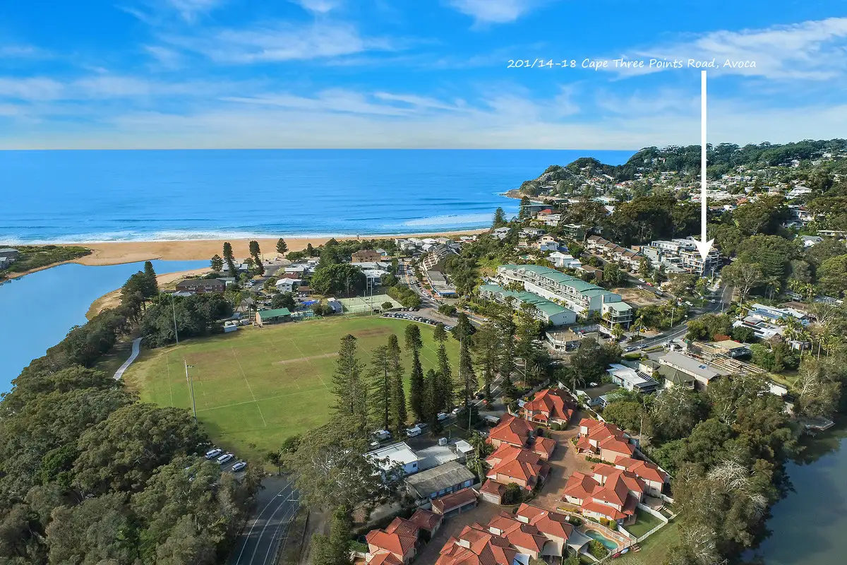 Main view of Homely unit listing, 201/14-18 Cape Three Points Road, Avoca Beach NSW 2251