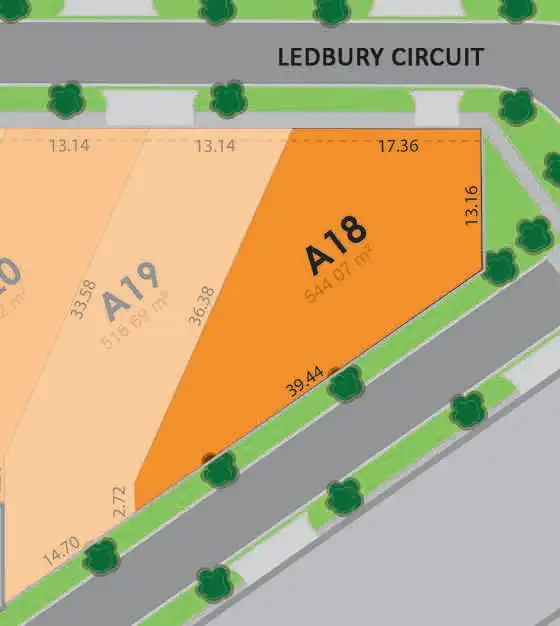 Main view of Homely land listing, Lot 18A Ledbury Circuit, Wodonga VIC 3690