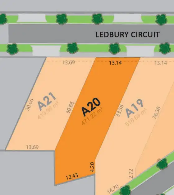 Main view of Homely land listing, Lot 20A Ledbury Circuit, Wodonga VIC 3690