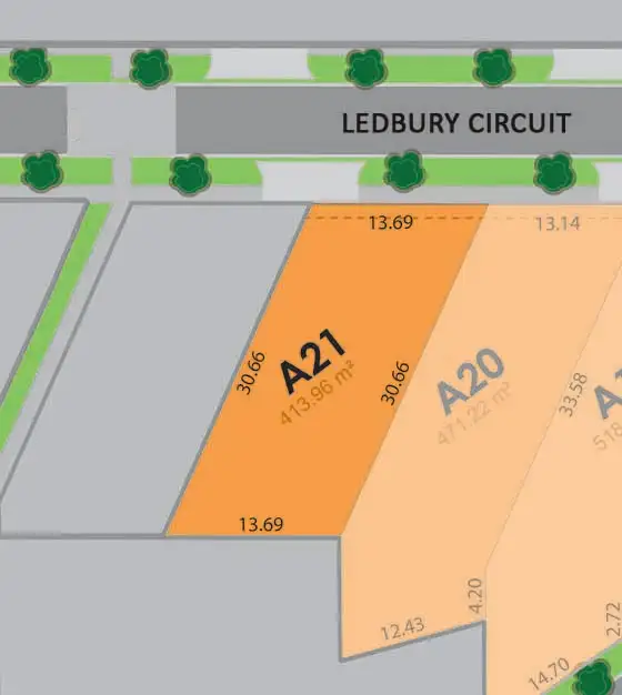 Main view of Homely land listing, Lot 21A Ledbury Circuit, Wodonga VIC 3690