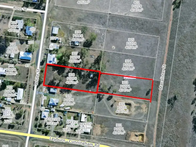 Main view of Homely land listing, 303-308 White Street, Pratten QLD 4370