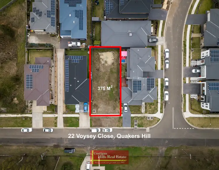 Third view of Homely land listing, 22 Voysey Close, Quakers Hill NSW 2763