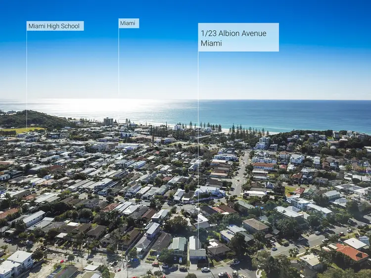Third view of Homely semi-detached listing, 1/23 Albion Avenue, Miami QLD 4220