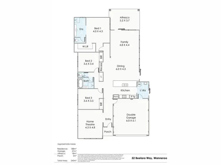 Third view of Homely house listing, 32 Beelara Way, Wanneroo WA 6065