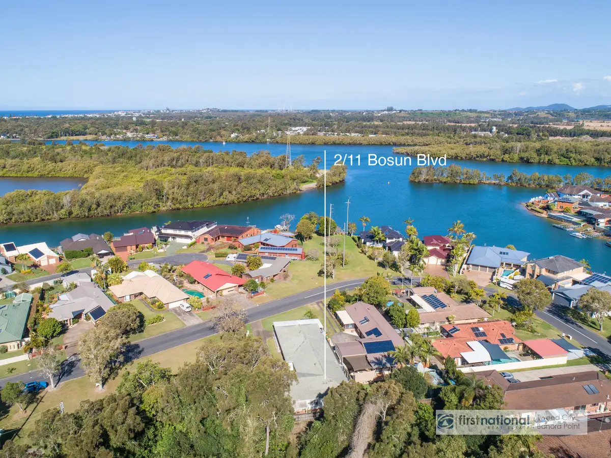 Main view of Homely semi-detached listing, 2/11 Bosun Boulevard, Banora Point NSW 2486