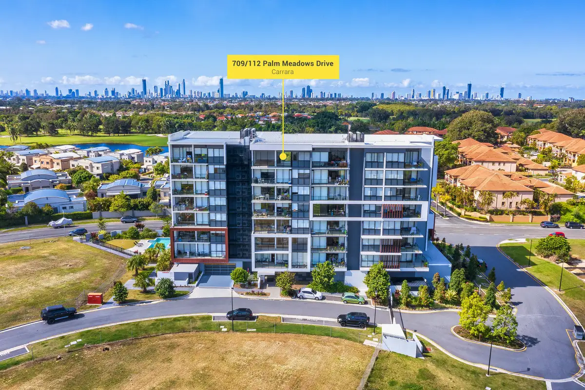 Main view of Homely unit listing, 709/112 Palm Meadows Drive, Carrara QLD 4211