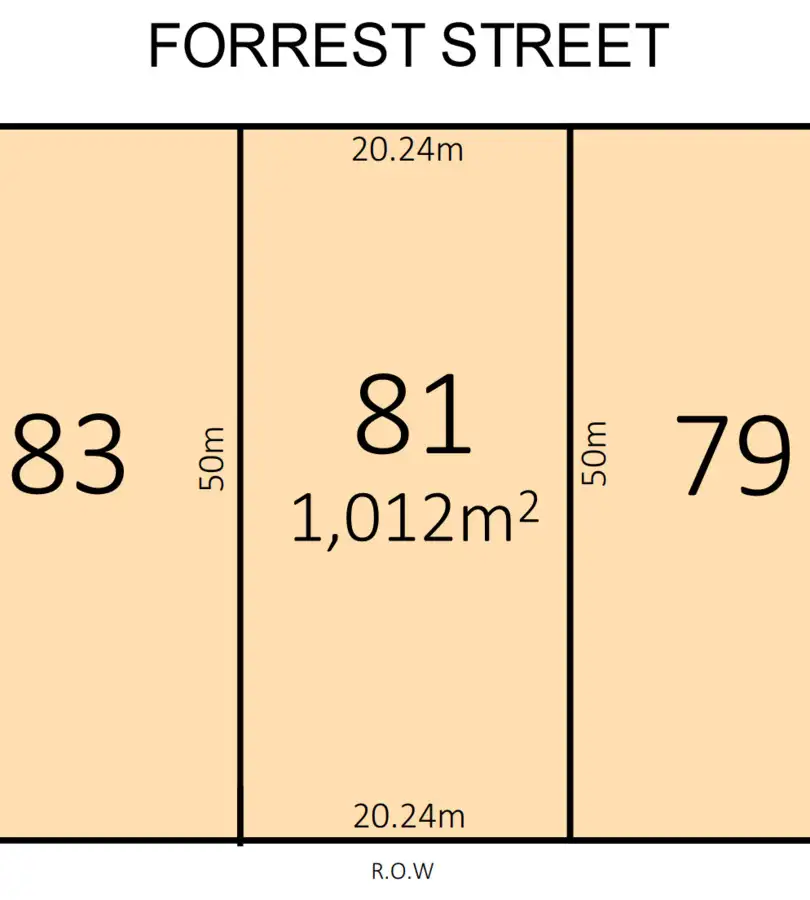 Main view of Homely land listing, 81 Forrest Street, Coolgardie WA 6429