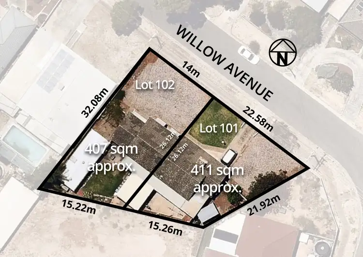 Main view of Homely land listing, LOT 101 - 102 Willow Avenue, Salisbury East SA 5109