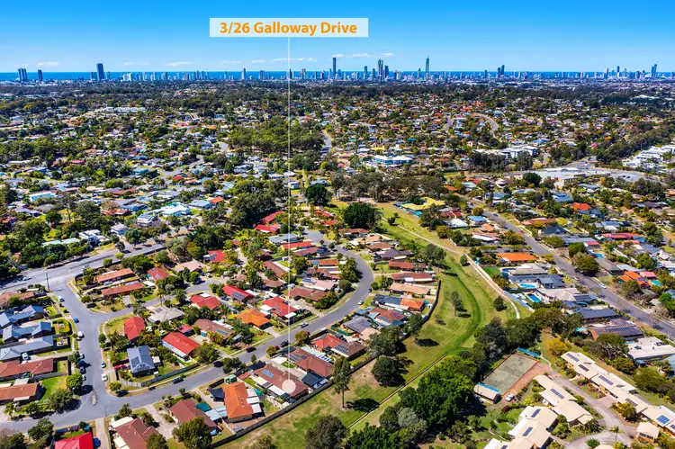 Main view of Homely semi-detached listing, 3/26 Galloway Drive, Ashmore QLD 4214