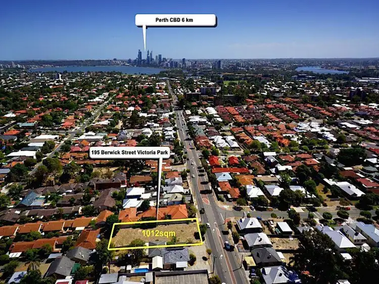 Main view of Homely land listing, 195 Berwick Street, Victoria Park WA 6100