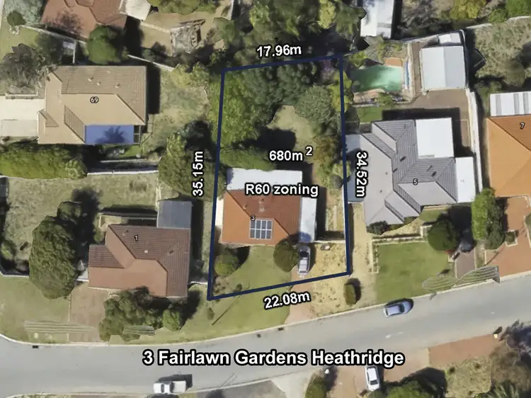 Main view of Homely house listing, 3 Fairlawn Gardens, Heathridge WA 6027