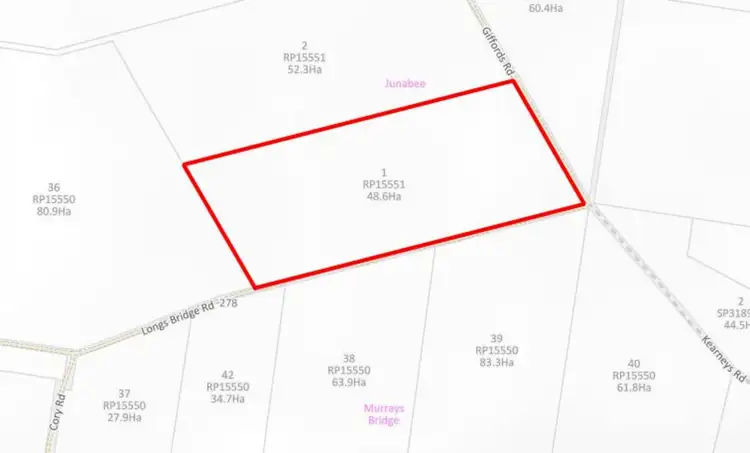 Main view of Homely land listing, LOT 1 Longs Bridge Road, Junabee QLD 4370