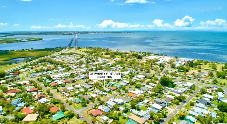 Main view of Homely semi-detached listing, 21 Twenty-First Avenue, Brighton QLD 4017