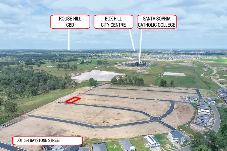Main view of Homely land listing, LOT 584, Baystone Street, Box Hill NSW 2765