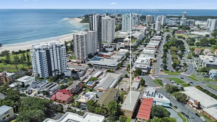 Main view of Homely unit listing, 10/22 Garrick Street, Coolangatta QLD 4225