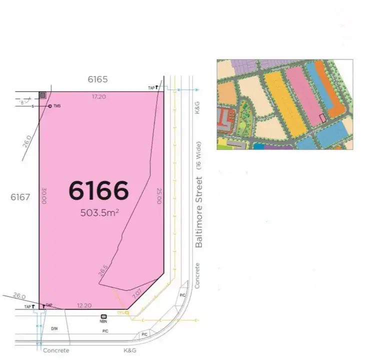 Main view of Homely land listing, LOT 6166 Triton Parade, Schofields NSW 2762