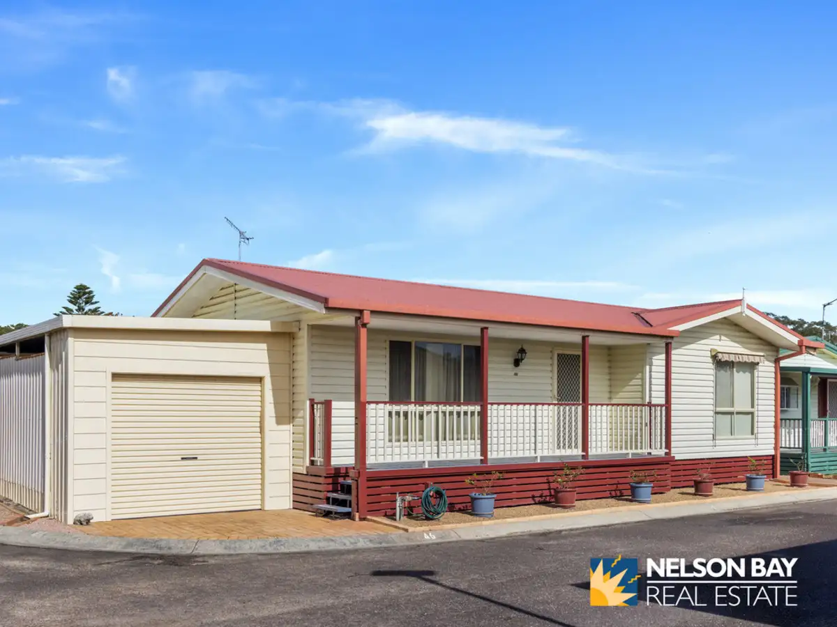 Main view of Homely retirement listing, 46/4320 Nelson Bay Road, Anna Bay NSW 2316