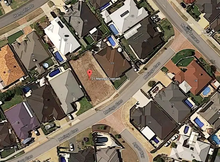 Main view of Homely land listing, 21 Meringa Crescent, Quinns Rocks WA 6030