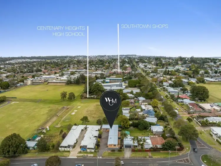 Second view of Homely block of units listing, 1 - 3/128 Long Street, Centenary Heights QLD 4350