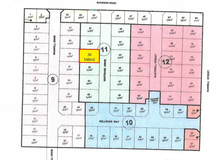 Main view of Homely land listing, LOT 36 Bertrand Street, Dennington VIC 3280