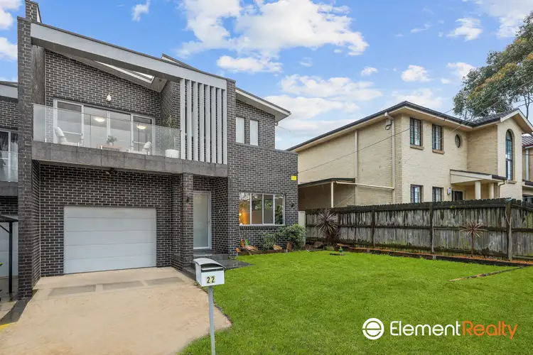 Main view of Homely semi-detached listing, 22 Leamington Road, Telopea NSW 2117