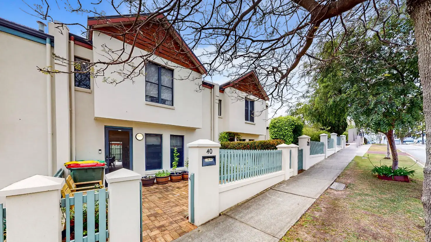 Main view of Homely townhouse listing, 40 Speedy Cheval Street, East Fremantle WA 6158