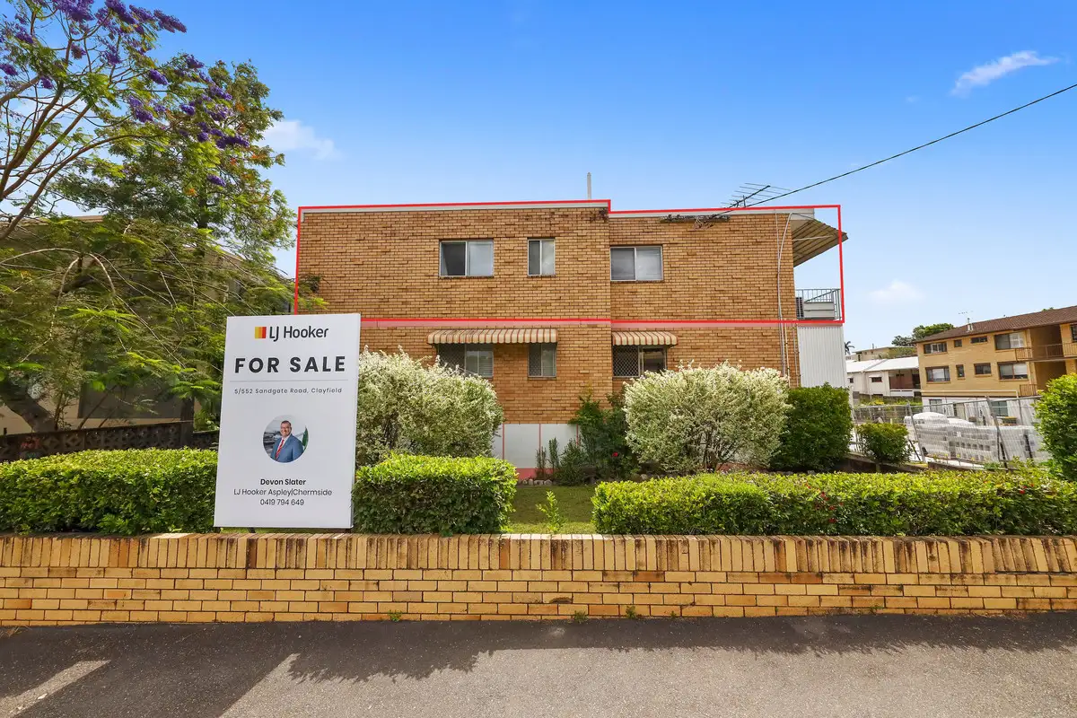 Main view of Homely unit listing, 5/552 Sandgate Road, Clayfield QLD 4011