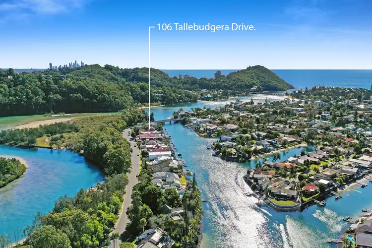 Main view of Homely house listing, 106 Tallebudgera Drive, Palm Beach QLD 4221