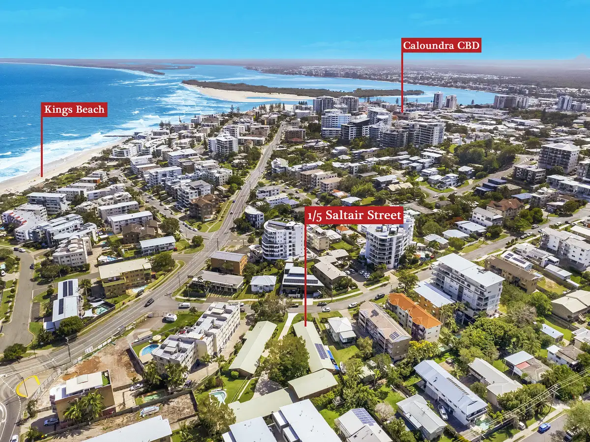 Main view of Homely unit listing, 1/5 Saltair Street, Kings Beach QLD 4551