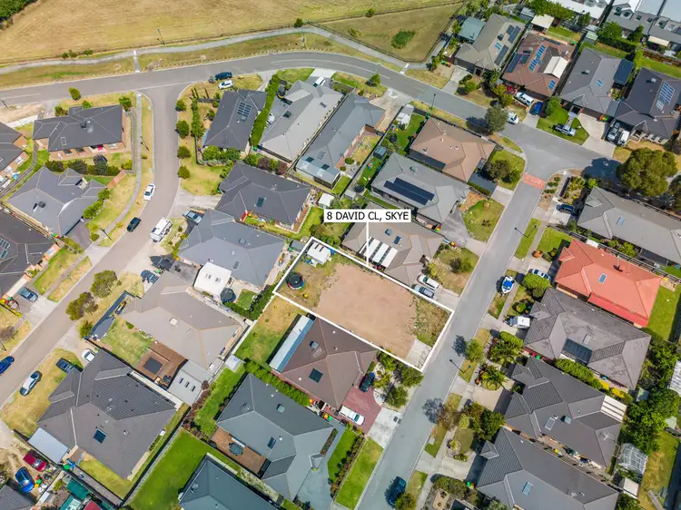 Third view of Homely land listing, 8 David Close, Skye VIC 3977