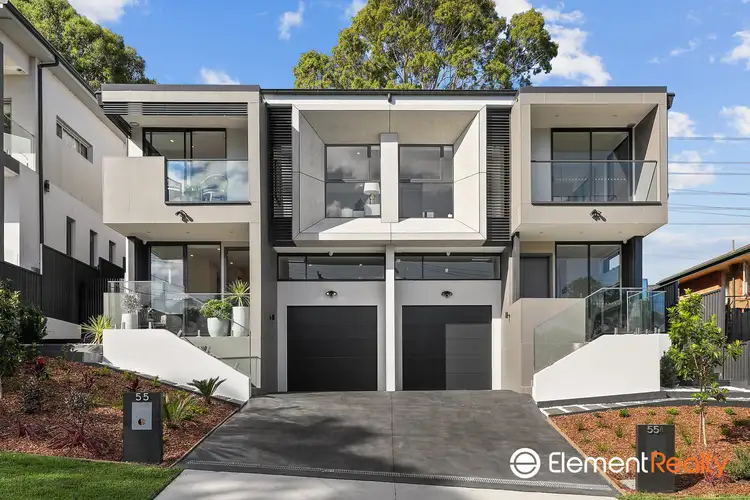 Main view of Homely semi-detached listing, 55 Warwick Road, Dundas Valley NSW 2117