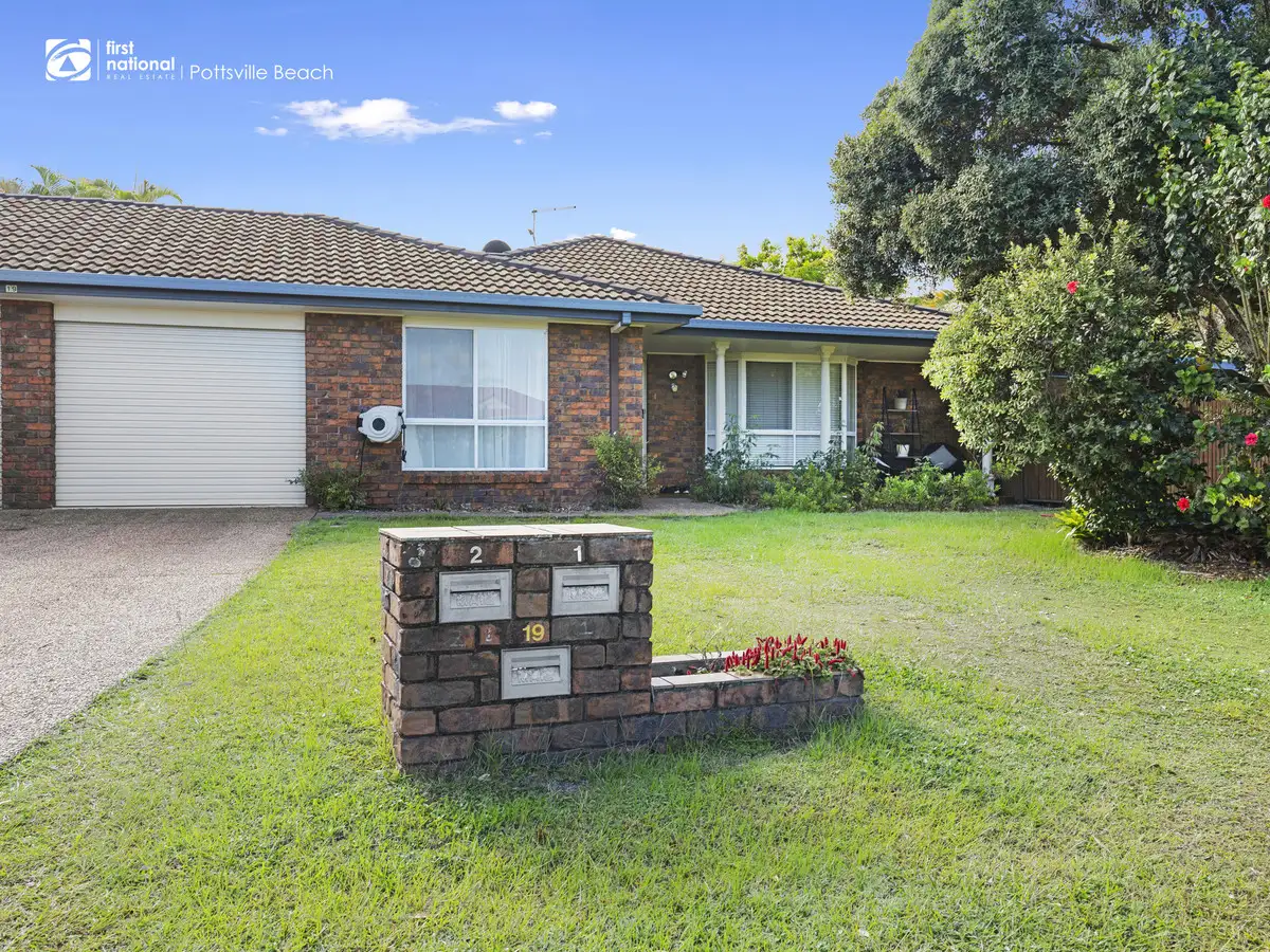 Main view of Homely semi-detached listing, 1/19 Buckingham Drive, Pottsville NSW 2489